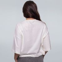 CROPPED OVERSIZED OFF WHITE - QUE PROBLEMÃO