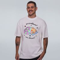 CAMISETA OVERSIZED OFF WHITE - QUE PROBLEMÃO