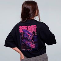 CROPPED OVERSIZED PRETO - MACHINE EVOLUTION
