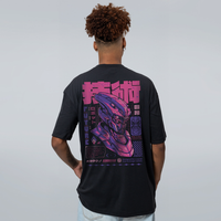 CAMISETA OVERSIZED PRETA - MACHINE EVOLUTION