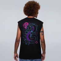REGATA OVERSIZED PRETA - NEON DRAGON