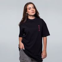 CAMISETA OVERSIZED PRETA - TOKYO TIGER