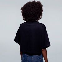 CROPPED OVERSIZED PRETO - TOKYO SIDEWAYS