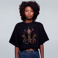 CROPPED OVERSIZED PRETO - MINDFLAYER