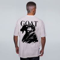 CAMISETA OVERSIZED OFF WHITE - GOAT SINISTRO