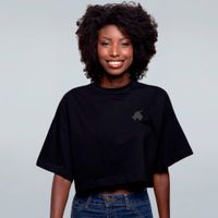 CROPPED OVERSIZED PRETO - GOAT SINISTRO