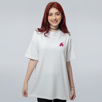 CAMISETA OVERSIZED OFF WHITE - GOAT ROSA