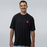 CAMISETA OVERSIZED PRETA - GOAT ROSA
