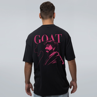 CAMISETA OVERSIZED PRETA - GOAT ROSA