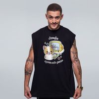 REGATA OVERSIZED PRETA - DESCULPE AGORA NÃO POSSO