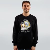 MANGA LONGA PRETA - DESCULPE AGORA NÃO POSSO