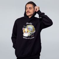MOLETOM PRETO - DESCULPE AGORA NÃO POSSO