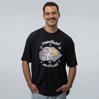 CAMISETA OVERSIZED PRETA - QUE PROBLEMÃO