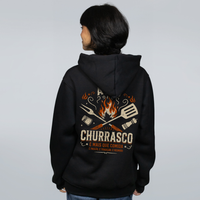 MOLETOM PRETO - AMO CHURRASCO