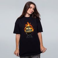 CAMISETA OVERSIZED PRETA - MADE IN BRASA