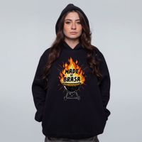 MOLETOM PRETO - MADE IN BRASA
