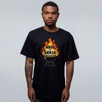CAMISETA PRETA - MADE IN BRASA