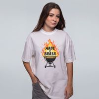 CAMISETA OVERSIZED OFF WHITE - MADE IN BRASA