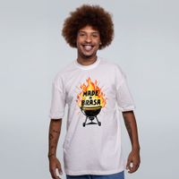 CAMISETA OVERSIZED OFF WHITE - MADE IN BRASA