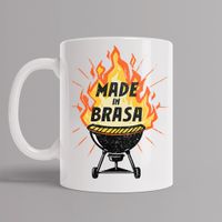 CANECA BRANCA - MADE IN BRASA