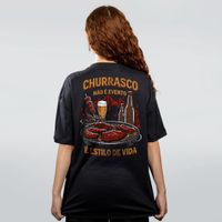 CAMISETA OVERSIZED PRETA - ESTILO DE VIDA
