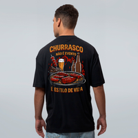 CAMISETA OVERSIZED PRETA - ESTILO DE VIDA
