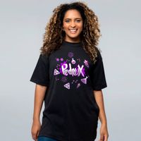 CAMISETA OVERSIZED PRETA - PEDRUX LOGO