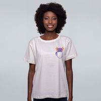 CAMISETA OFF WHITE - AMETISTA PET BOLSO