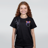 CAMISETA PRETA - AMETISTA PET BOLSO