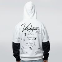 MOLETOM SOBREPOSIÇÃO OFF WHITE E PRETO - TRILOGY