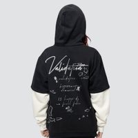 MOLETOM SOBREPOSIÇÃO PRETO E OFF WHITE - TRILOGY