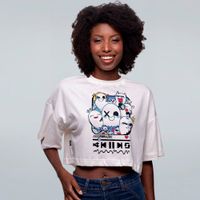 CROPPED OVERSIZED OFF WHITE - ASSOMBRAÇÕES COLORIDA