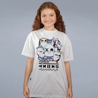 CAMISETA OVERSIZED OFF WHITE - ASSOMBRAÇÕES COLORIDA