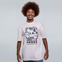 CAMISETA OVERSIZED OFF WHITE - ASSOMBRAÇÕES COLORIDA
