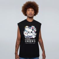 REGATA OVERSIZED PRETA - ASSOMBRAÇÕES COLORIDA