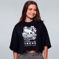CROPPED OVERSIZED PRETO - ASSOMBRAÇÕES COLORIDA