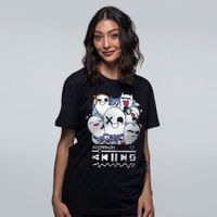 CAMISETA PRETA - ASSOMBRAÇÕES COLORIDA