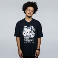CAMISETA OVERSIZED PRETA - ASSOMBRAÇÕES