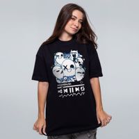 CAMISETA OVERSIZED PRETA - ASSOMBRAÇÕES