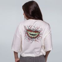 CROPPED OVERSIZED OFF WHITE - ROSTOS E PEDAÇOS