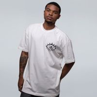 CAMISETA OVERSIZED OFF WHITE - ROSTOS E PEDAÇOS