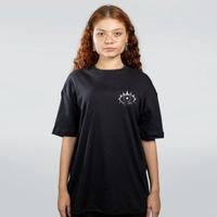 CAMISETA OVERSIZED PRETA - ROSTOS E PEDAÇOS