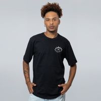 CAMISETA PRETA - ROSTOS E PEDAÇOS