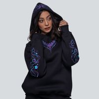 MOLETOM PRETO - NEON DRAGON