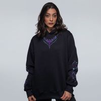 MOLETOM PRETO - NEON DRAGON