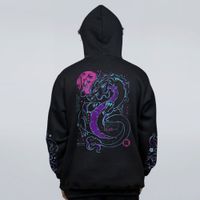 MOLETOM PRETO - NEON DRAGON