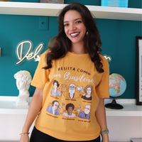 CAMISETA MOSTARDA - RESISTA COMO UM BRASILEIRO