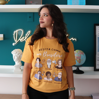 CAMISETA MOSTARDA - RESISTA COMO UM BRASILEIRO