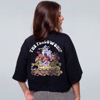 CROPPED OVERSIZED PRETO - THE FELLOWSHIP