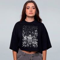 CROPPED OVERSIZED PRETO - MESTRE NINJA FRENTE
